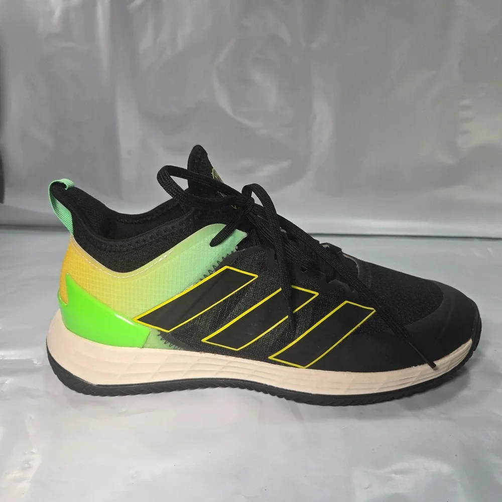 Adidas Adizero Ubersonic 4 Tennis Shoes Mens 8‎ Black Yellow GY4004 Lightstrike